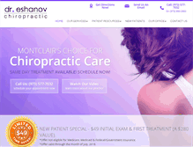 Tablet Screenshot of montclairchiropracticcenter.com